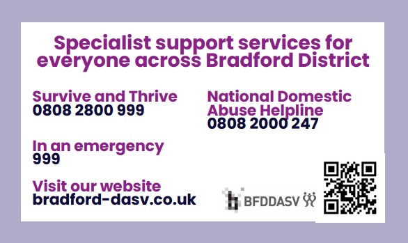 Domestic abuse specialist support list